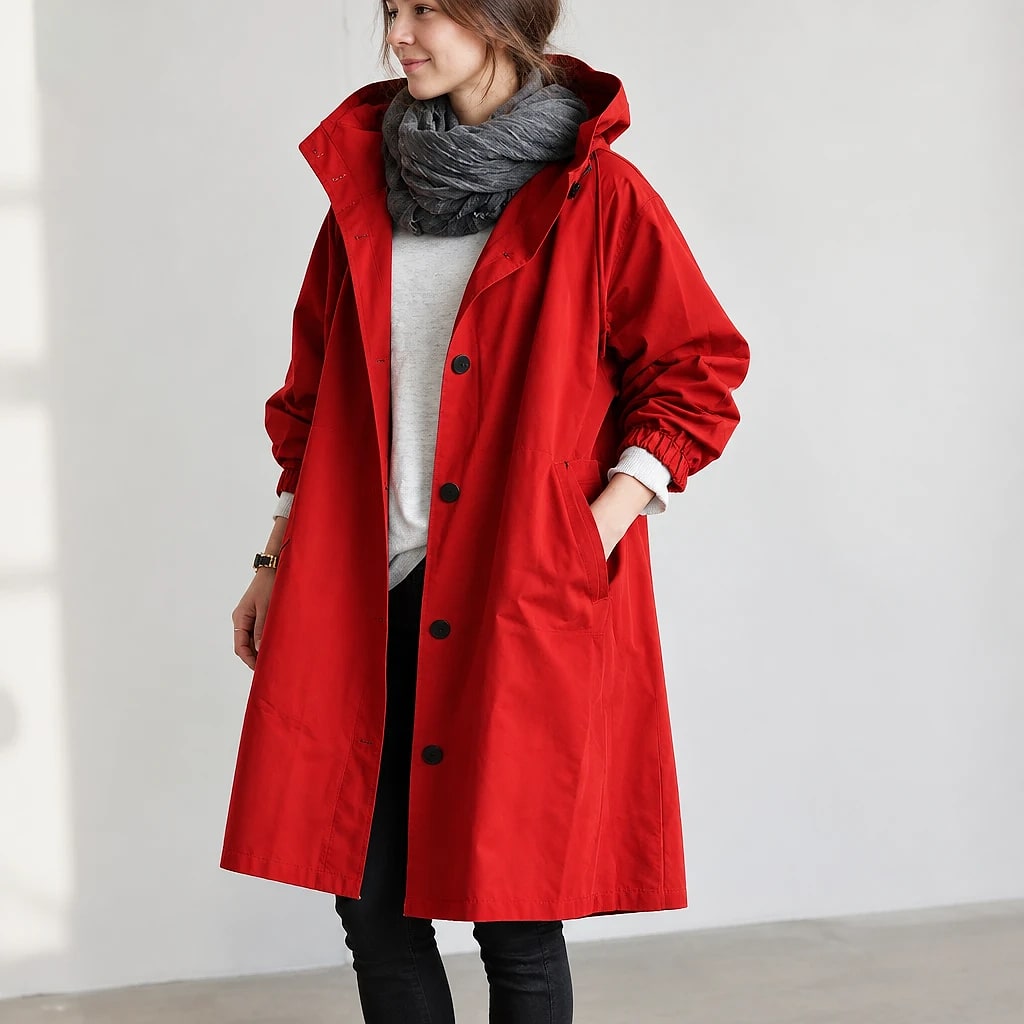 Dottie – Oversized Waterproof Trench Coat