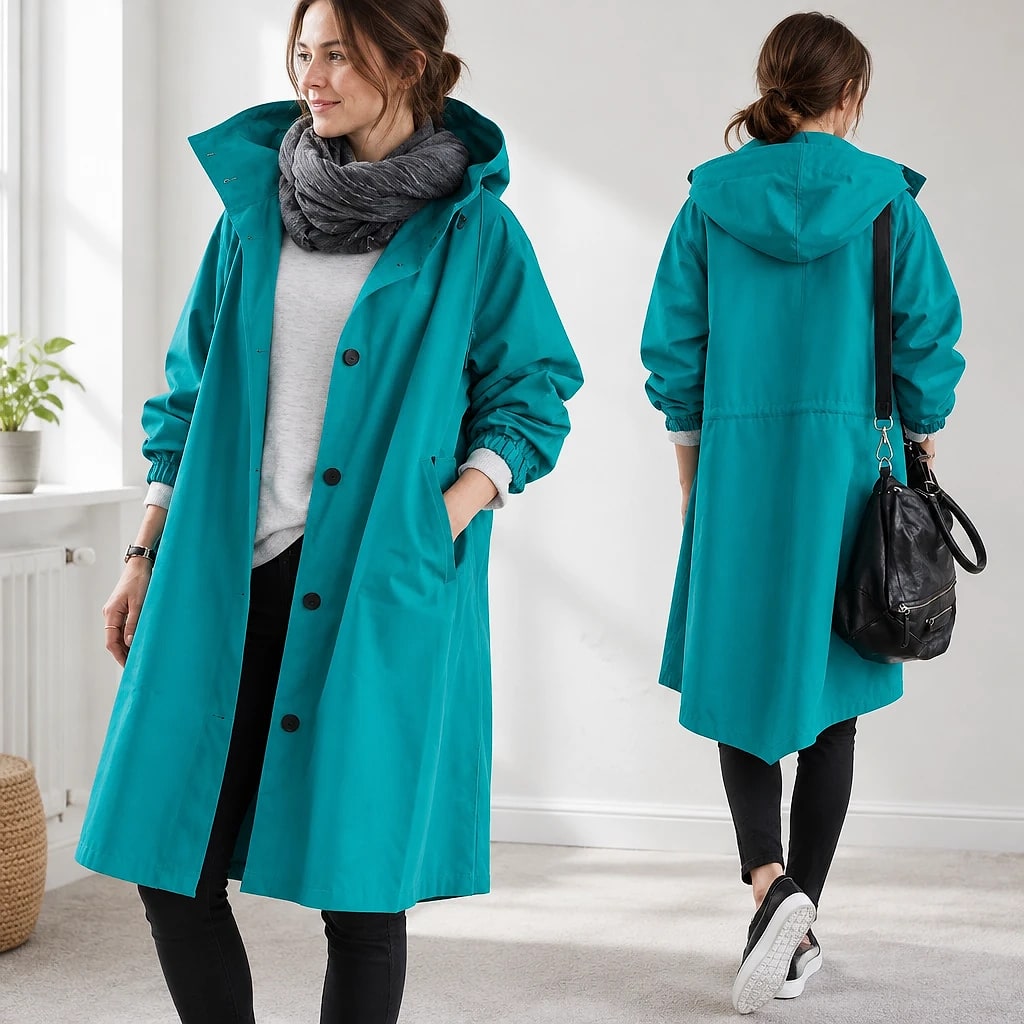 Dottie – Oversized Waterproof Trench Coat
