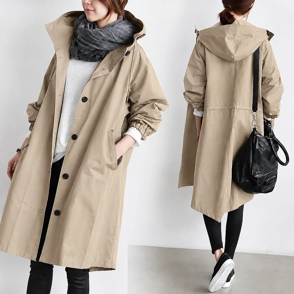 Dottie – Oversized Waterproof Trench Coat