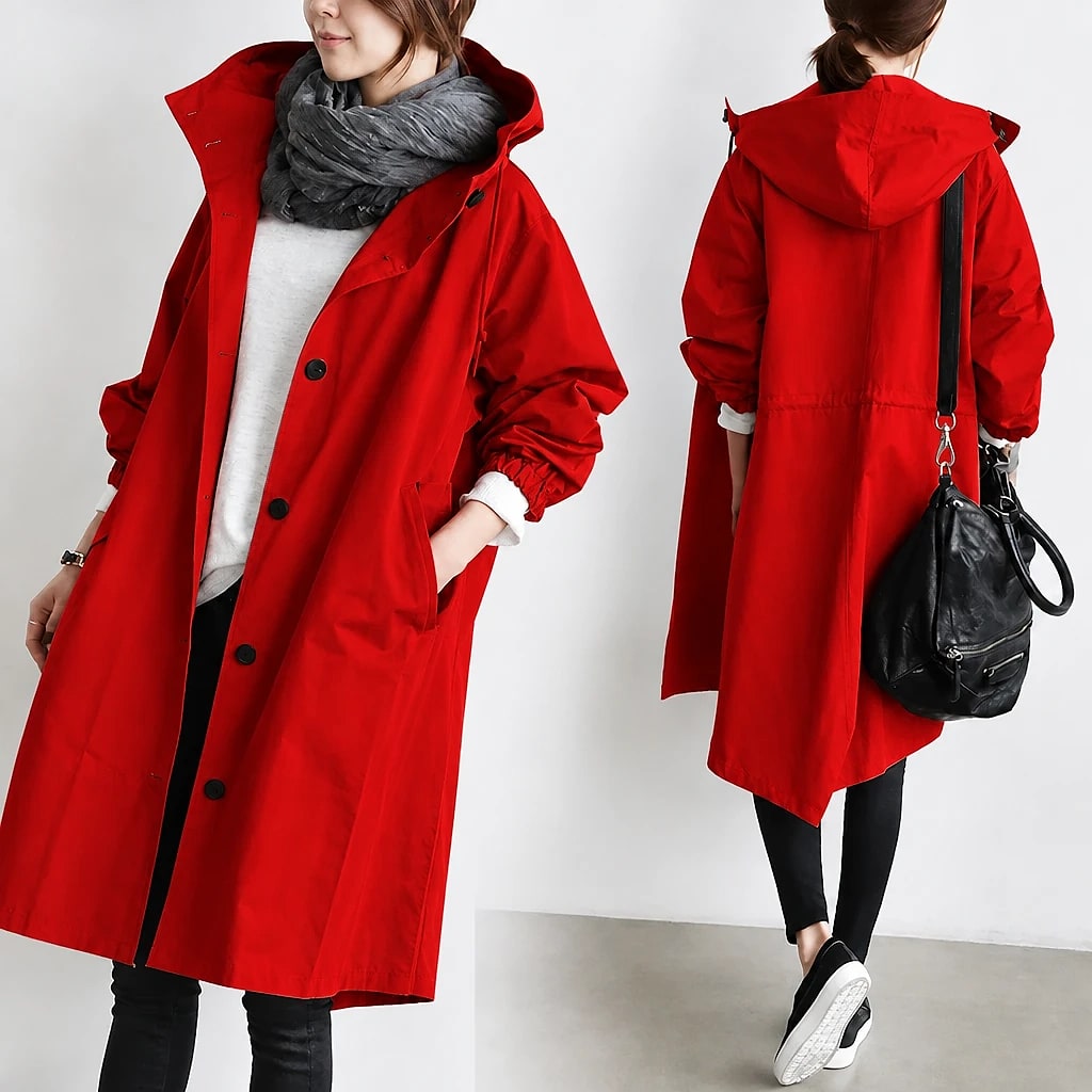 Dottie – Oversized Waterproof Trench Coat