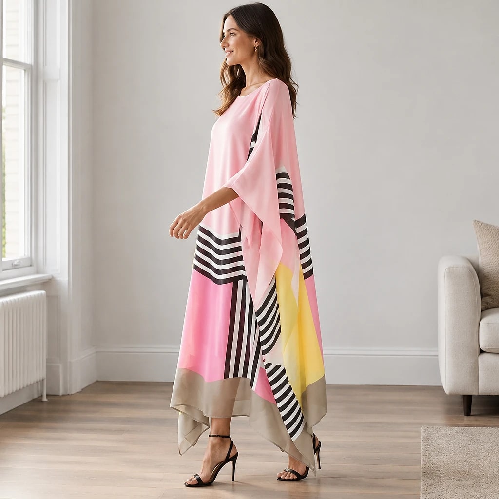 Elenora – Geometric Print Kaftan