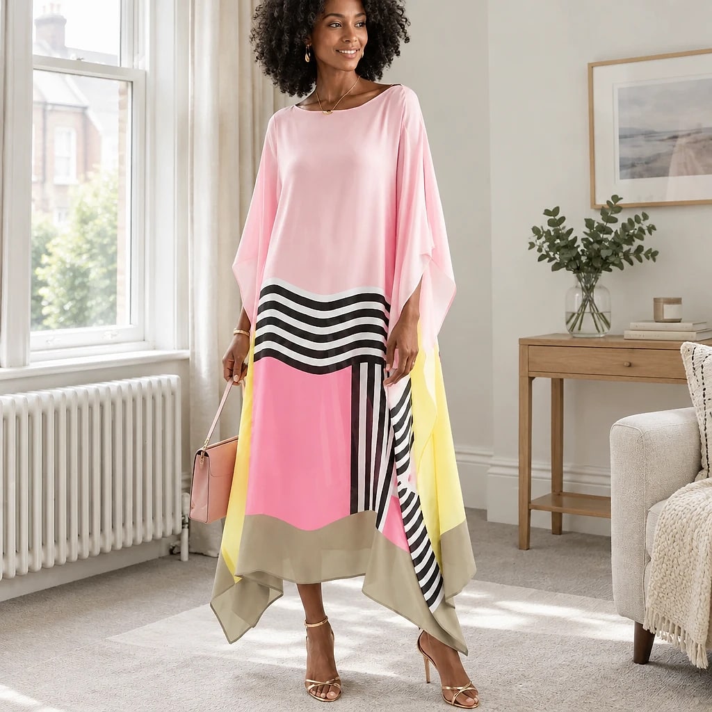 Elenora – Geometric Print Kaftan