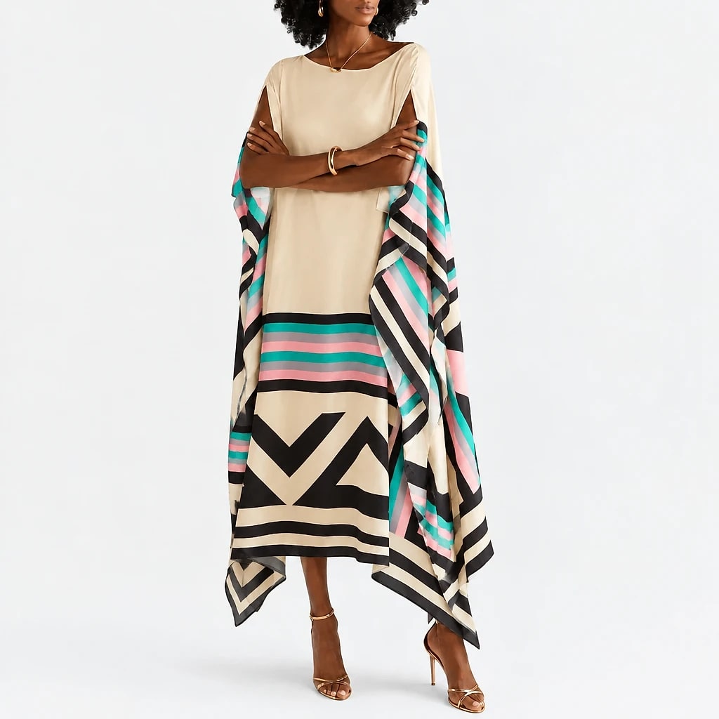 Elenora – Geometric Print Kaftan