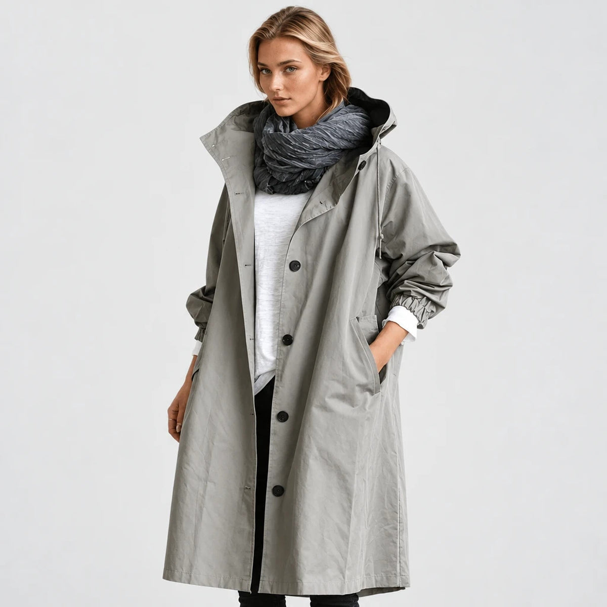 Elyndra – Water Repellent Trench Coat