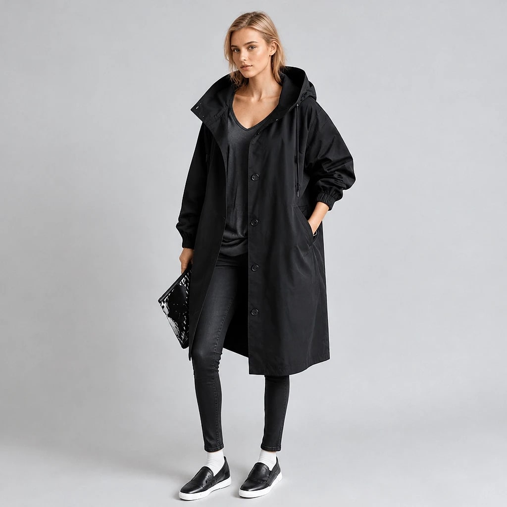 Elyndra – Water Repellent Trench Coat