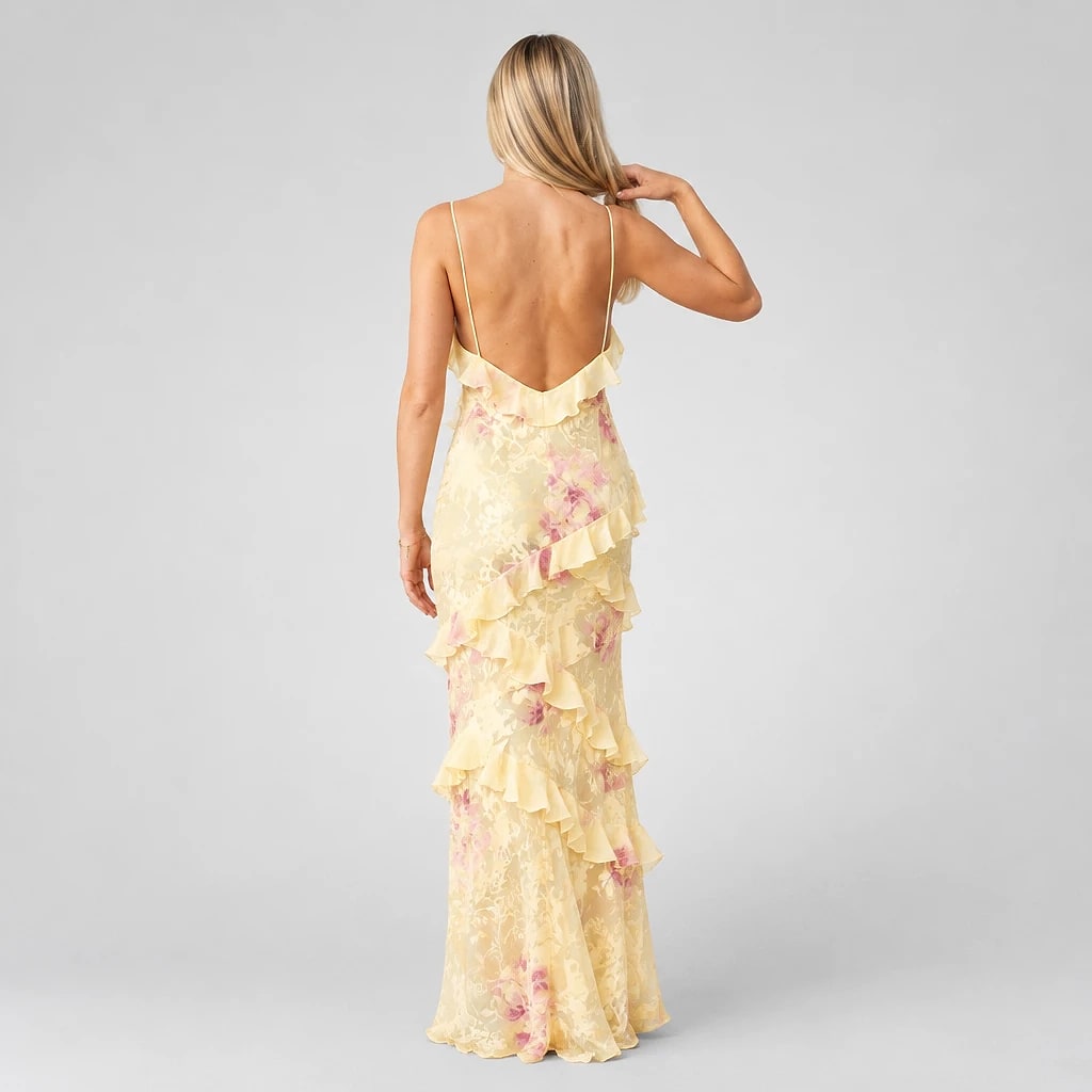 Floravel – Ruffle Maxi Dress