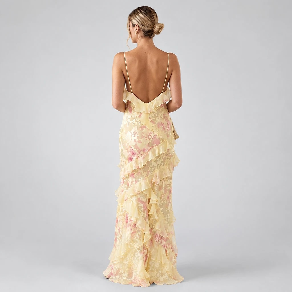 Floravel – Ruffle Maxi Dress