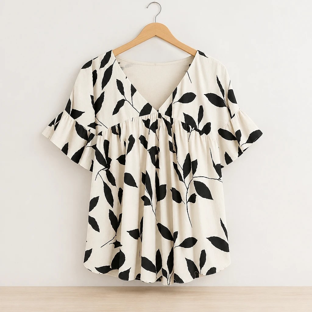 Florene – Ruffled Leaf Top