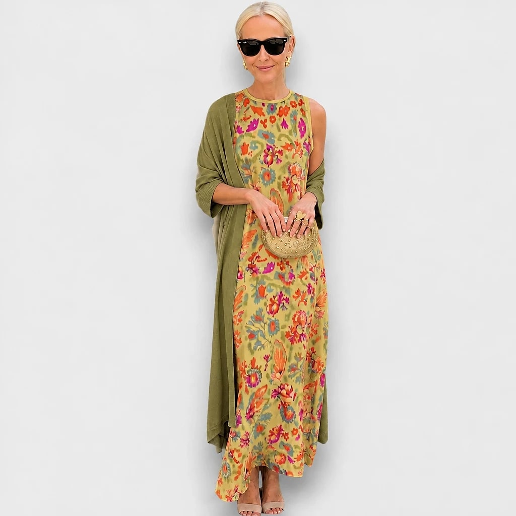 Florieve – Floral Maxi Dress Set