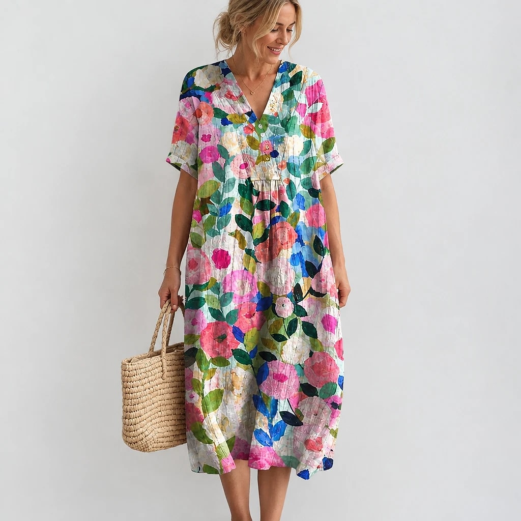 Floriven – Floral Midi Dress