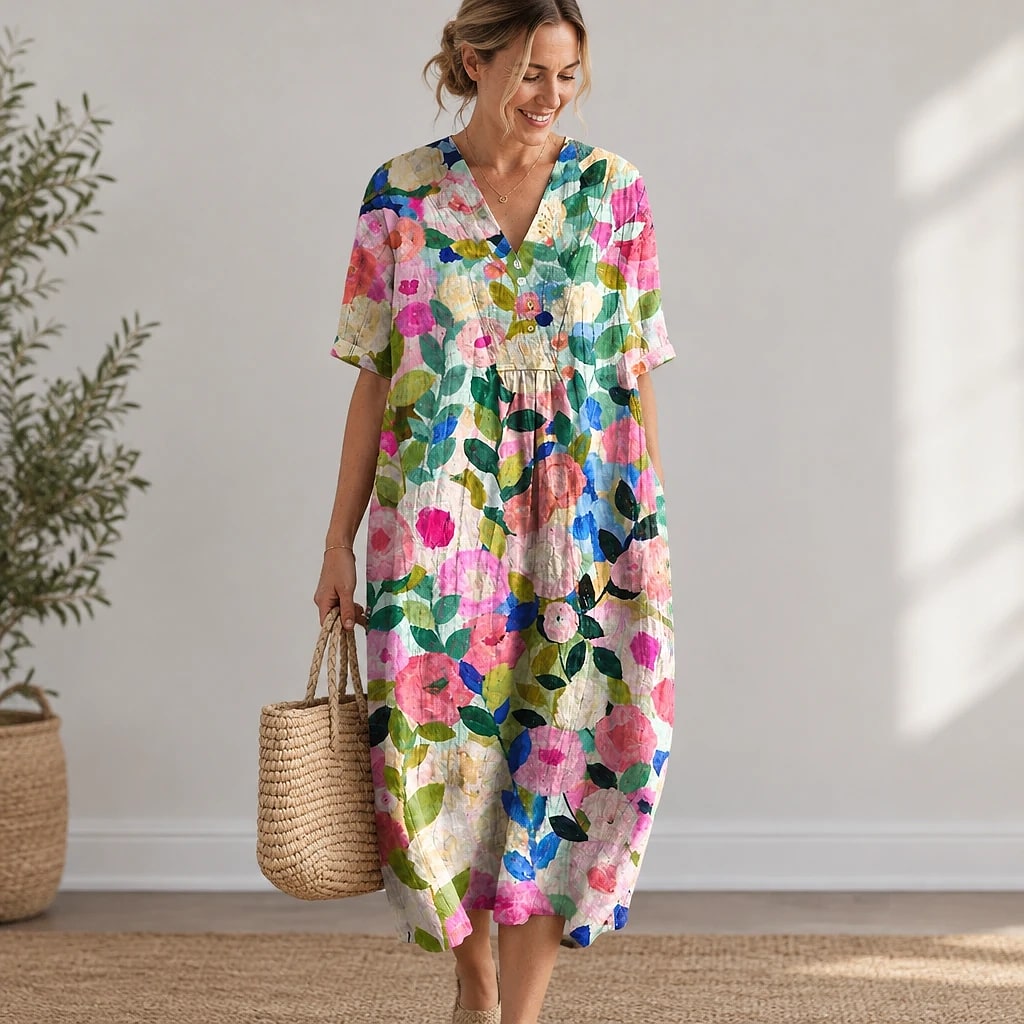 Floriven – Floral Midi Dress