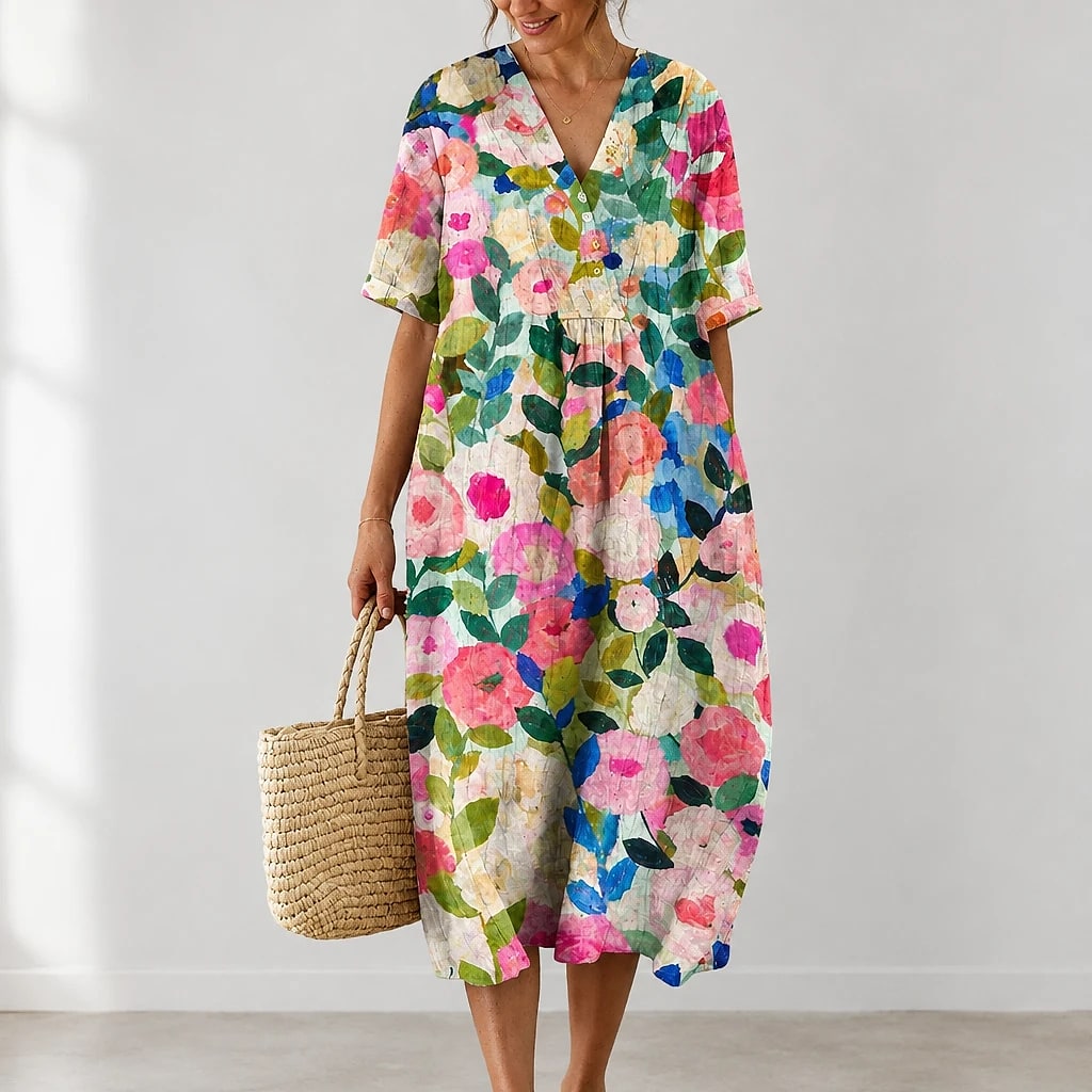 Floriven – Floral Midi Dress