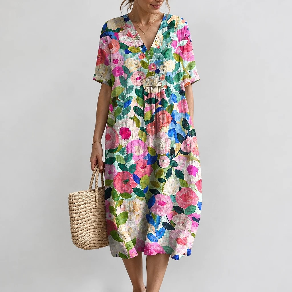 Floriven – Floral Midi Dress