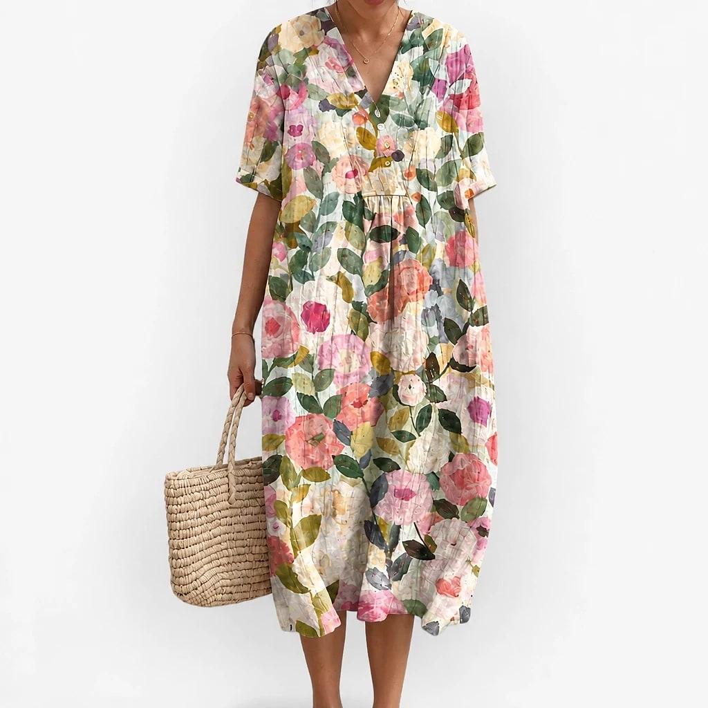 Floriven – Floral Midi Dress