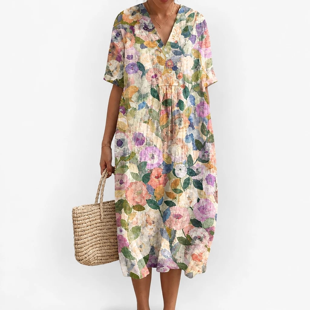 Floriven – Floral Midi Dress