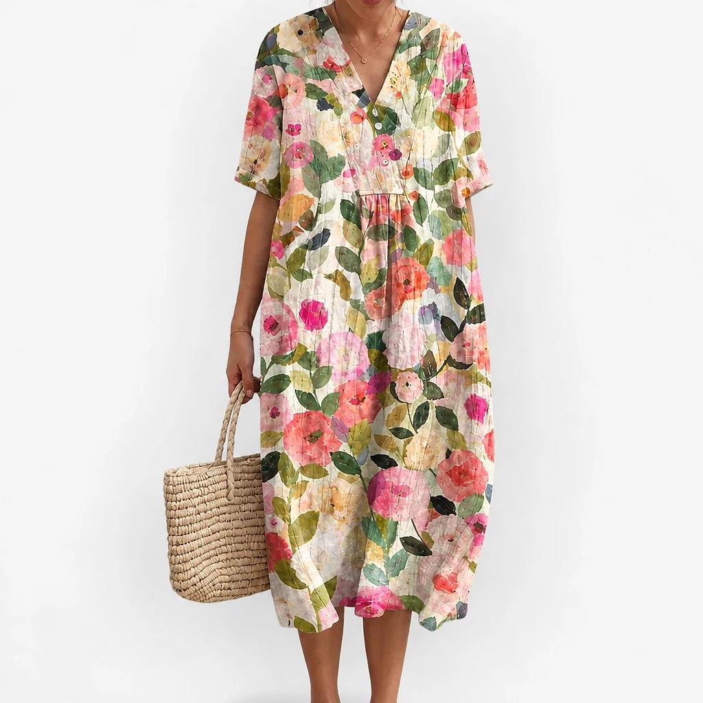 Floriven – Floral Midi Dress