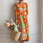Florwen – Enchanted Floral Maxi Dress
