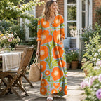 Florwen – Enchanted Floral Maxi Dress