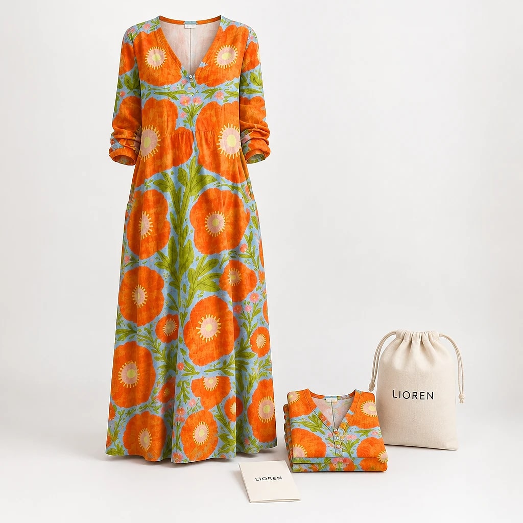 Florwen – Enchanted Floral Maxi Dress