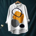 Gelvara – Geometric Abstract Print Shirt
