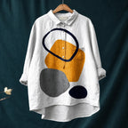 Gelvara – Geometric Abstract Print Shirt