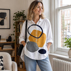 Gelvara – Geometric Abstract Print Shirt
