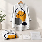 Gelvara – Geometric Abstract Print Shirt