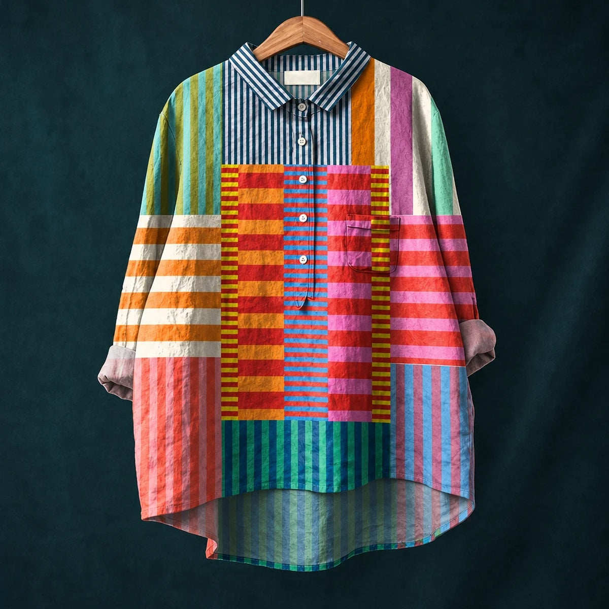 Halcyon – Colour Block Stripe Shirt