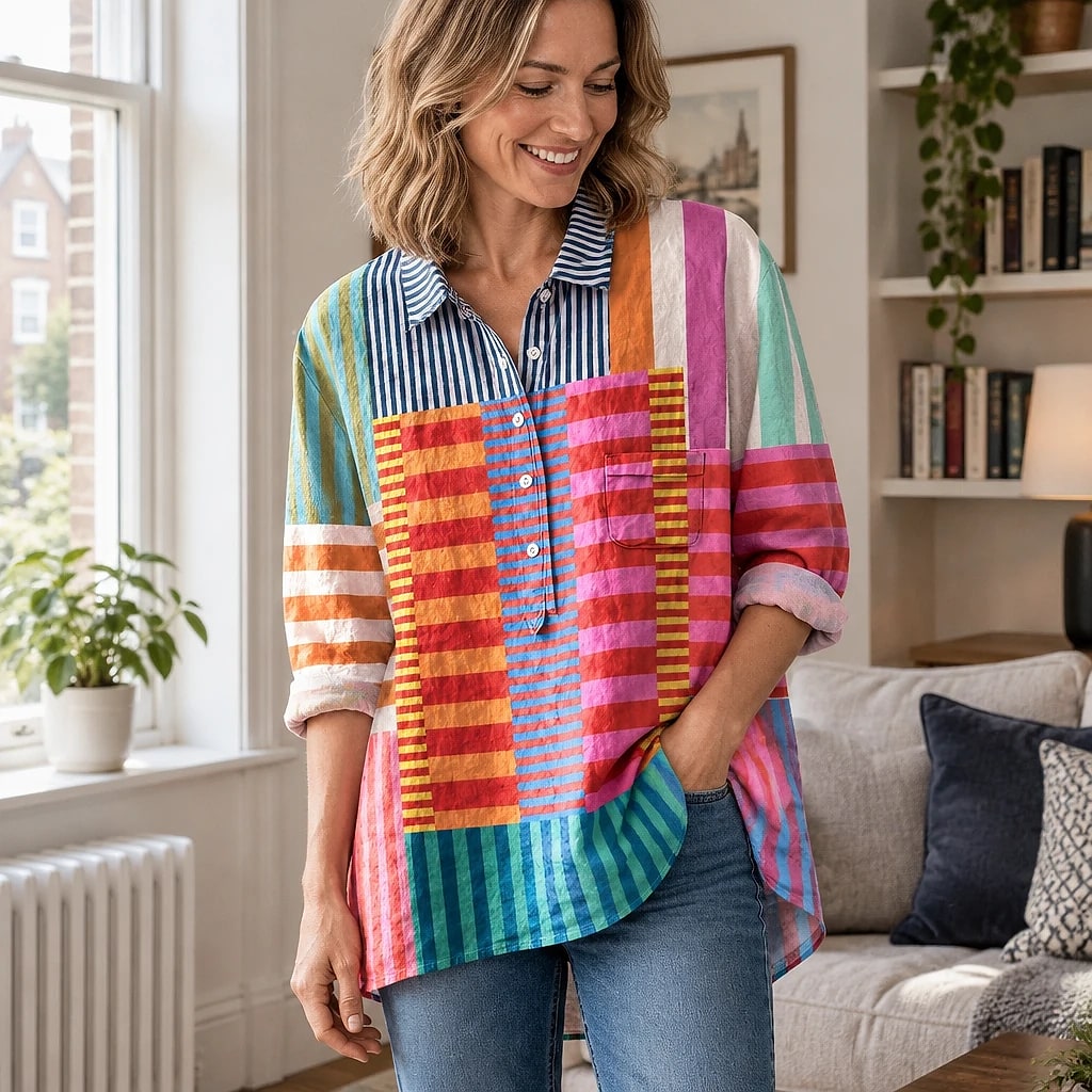 Halcyon – Colour Block Stripe Shirt