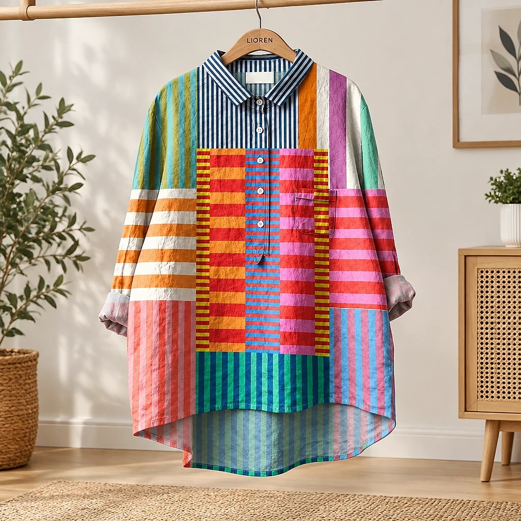 Halcyon – Colour Block Stripe Shirt