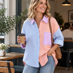 Juniver – Colour Block Blouse