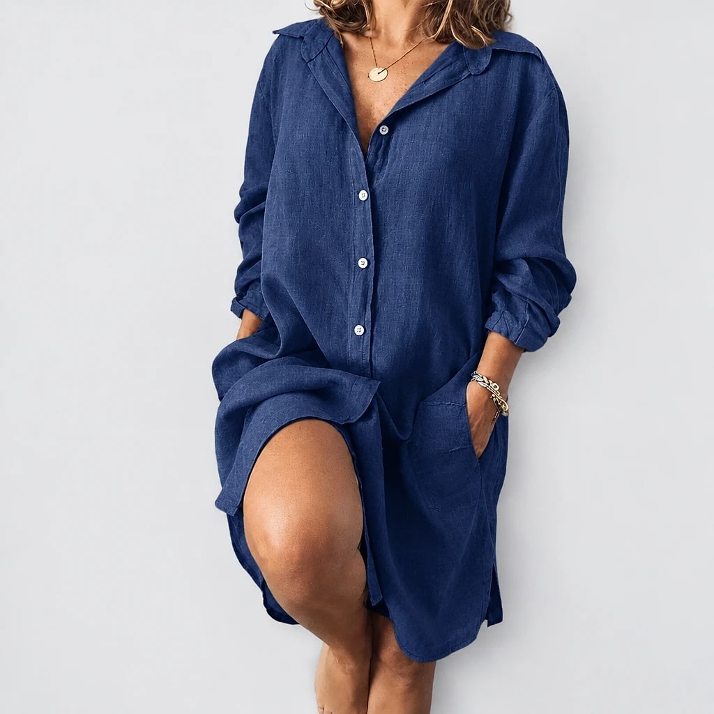 Linvera – Casual Linen Blouse