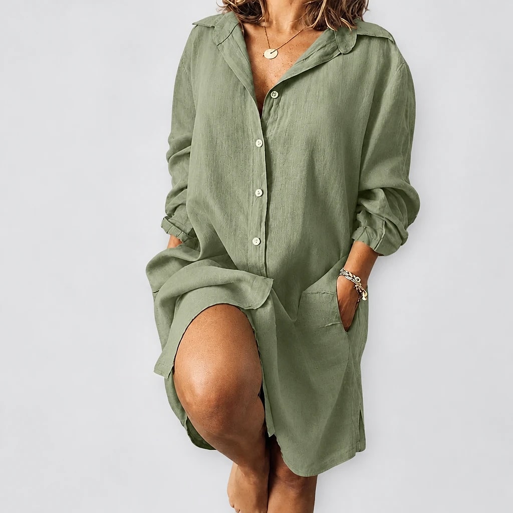 Linvera – Casual Linen Blouse