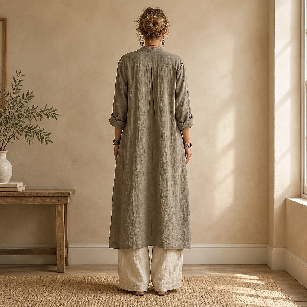 Liorenne – Natural 3-Piece Linen Set