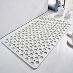 Non-Slip Shower Mat with Drain Holes and Textured Grip Surface
