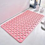 Non-Slip Shower Mat with Drain Holes and Textured Grip Surface