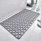 Non-Slip Shower Mat with Drain Holes and Textured Grip Surface