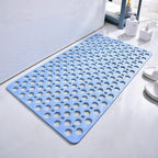 Non-Slip Shower Mat with Drain Holes and Textured Grip Surface