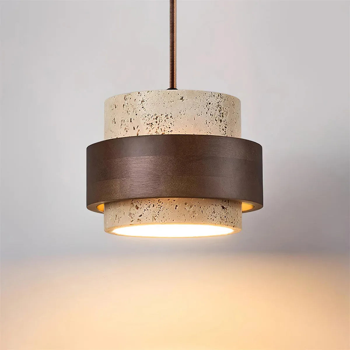 Greek Pendant Light Travertine