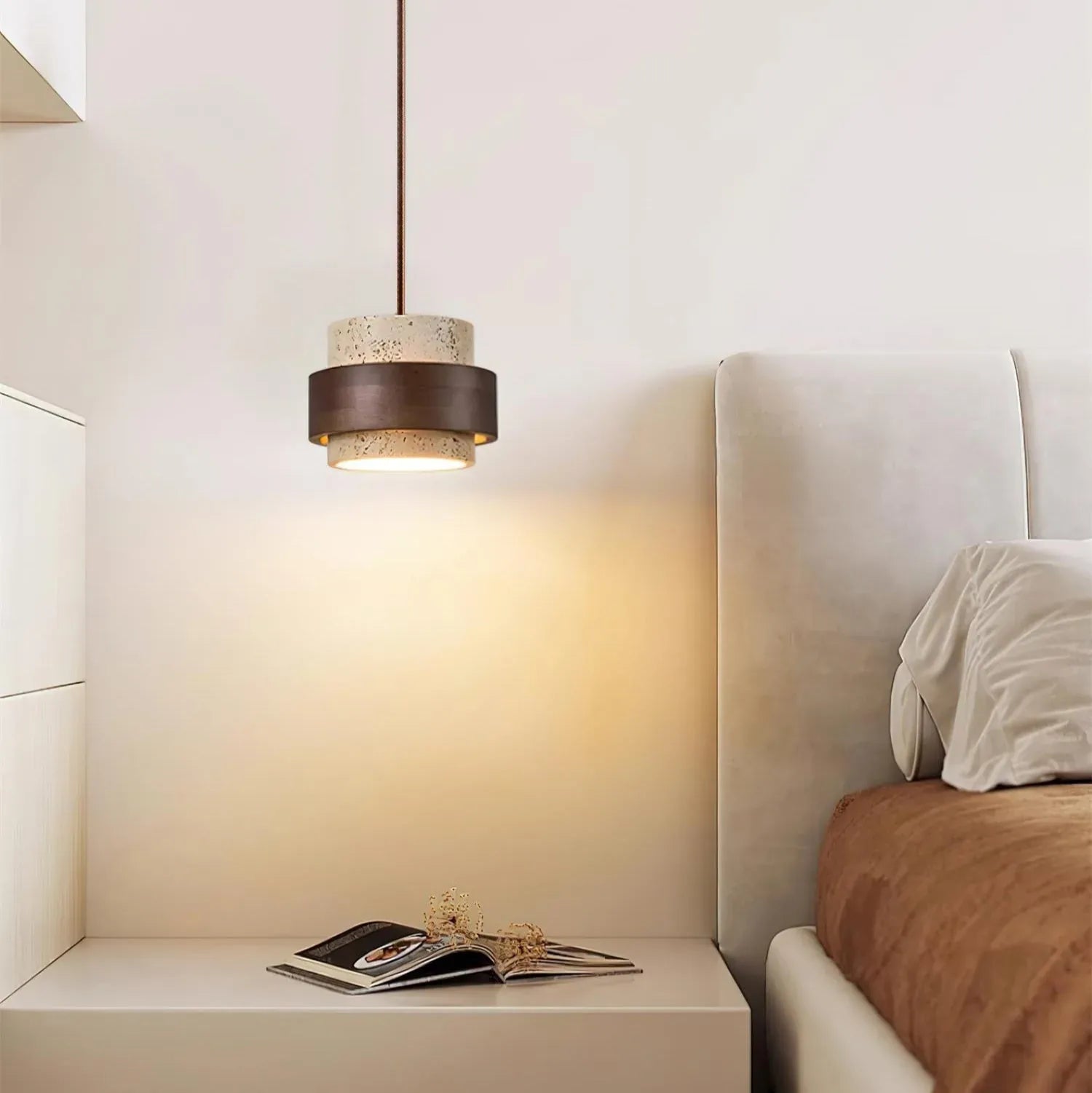 Greek Pendant Light Travertine
