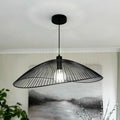 Warwick Pendant – Black Wire Dome Shade