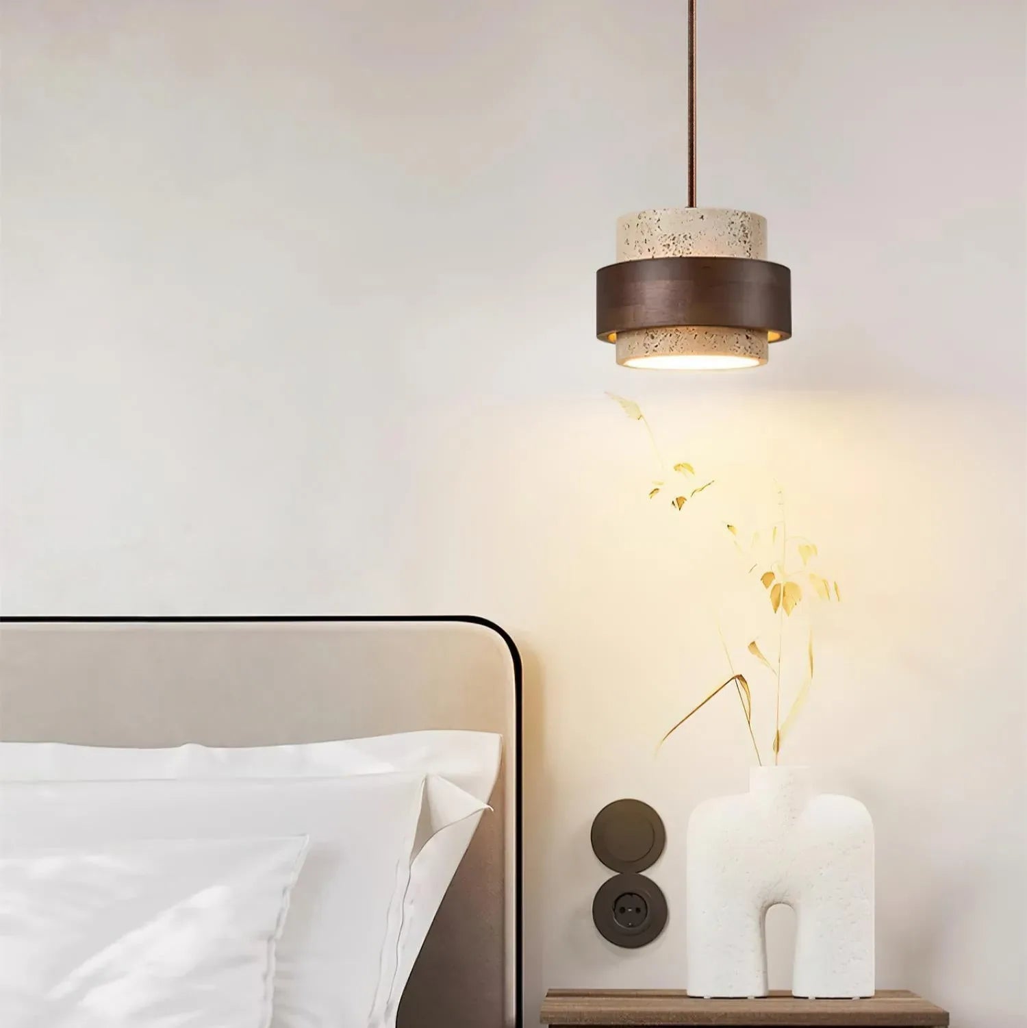 Greek Pendant Light Travertine