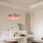 Morandi Layered Pendant Light Dimmable Metal for Dining Room