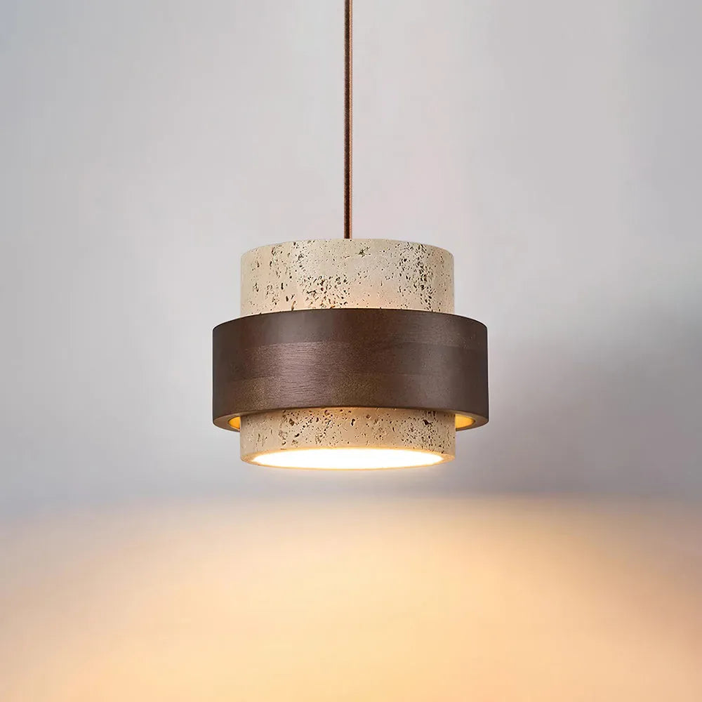 Greek Pendant Light Travertine