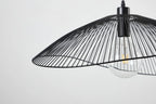 Warwick Pendant – Black Wire Dome Shade