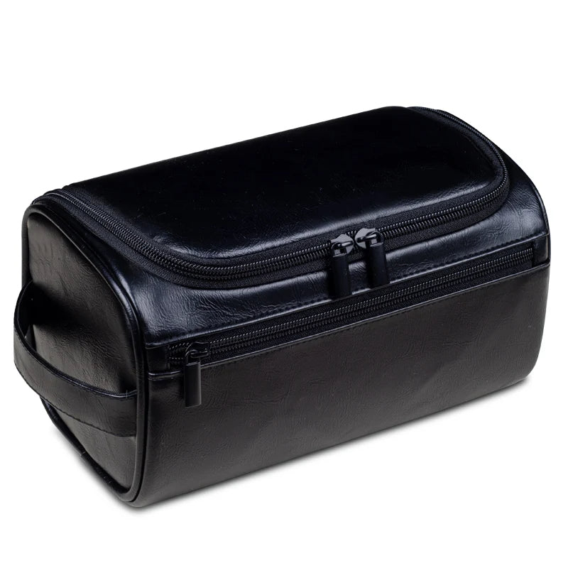 Three-Layer Hanging Toiletry Bag with Water-Repellent Finish