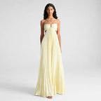 Sonnara – Pleated Halterneck Maxi Dress