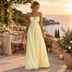 Sonnara – Pleated Halterneck Maxi Dress