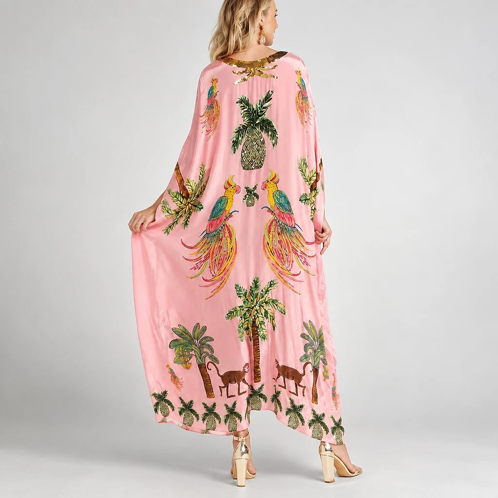 Tropalia – Tropical Print Kaftan Dress