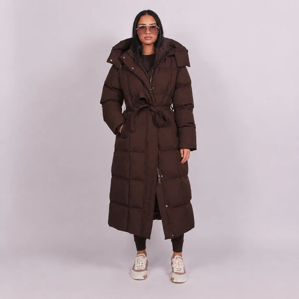 Velarne – Long Insulated Belted Coat